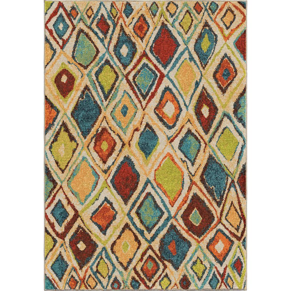 5 X 8 MultiColored Area Rugs Rugs The Home Depot