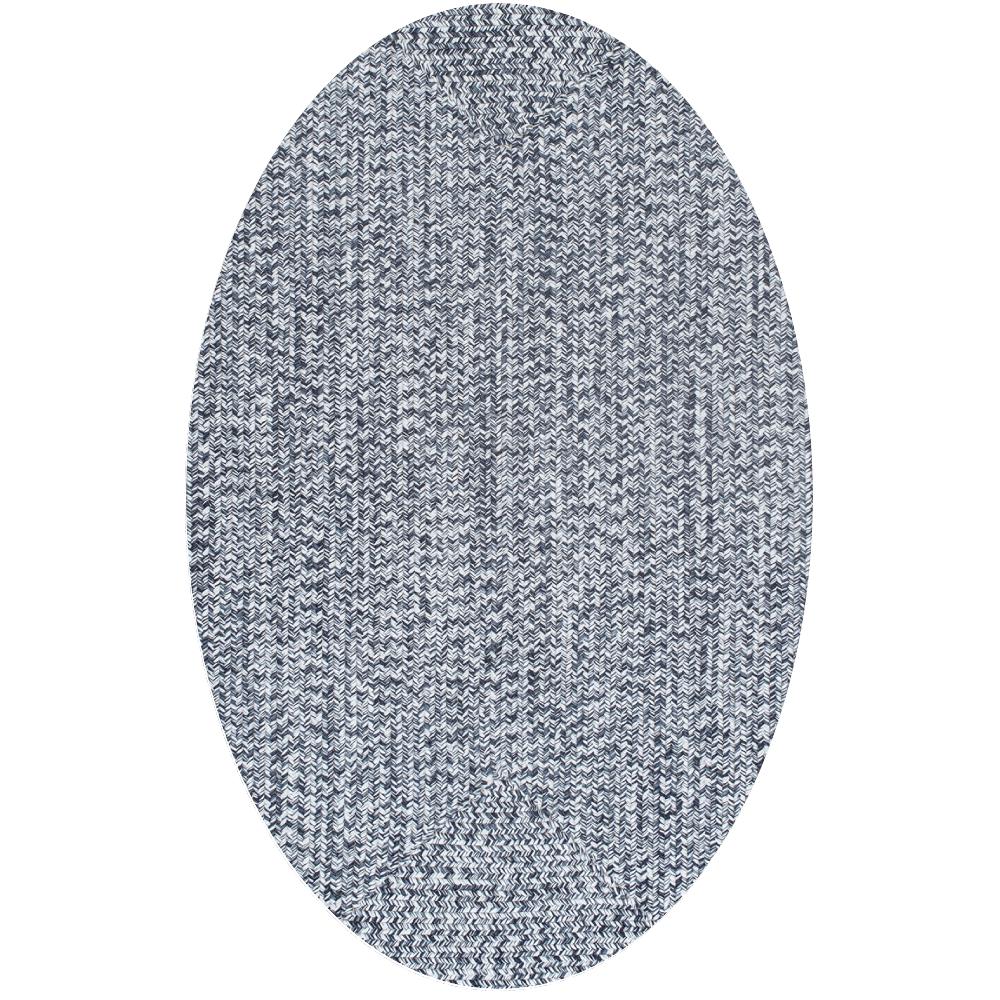 nuLOOM Braided Lefebvre Light Blue Indoor/Outdoor 5 ft. x 8 ft. Oval