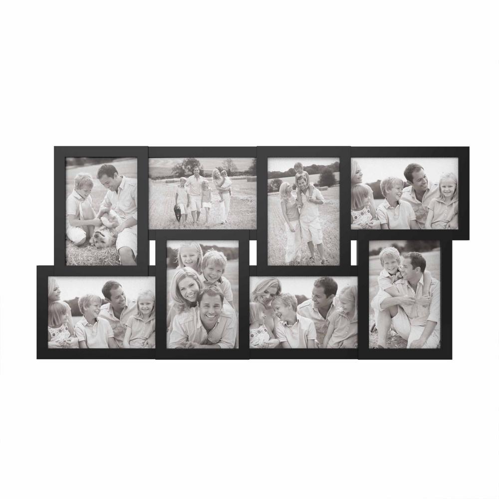 Lavish Home 8 Opening 4 In X 6 Black Picture Frame