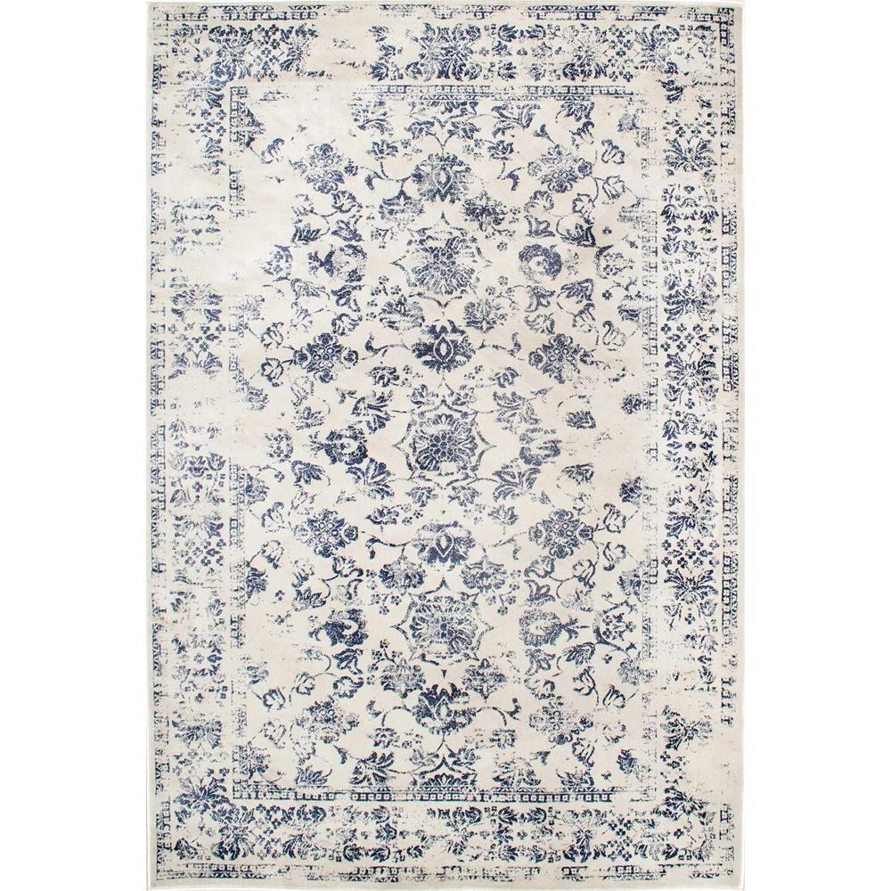 nuLOOM Becki Persian Vintage Blue 9 ft. x 12 ft. Area RugYKMM05A9012