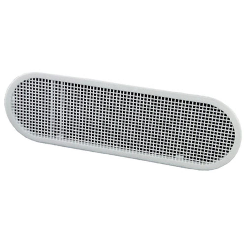 Master Flow 4 in. x 12 in. High Impact Resin Soffit Vent in White