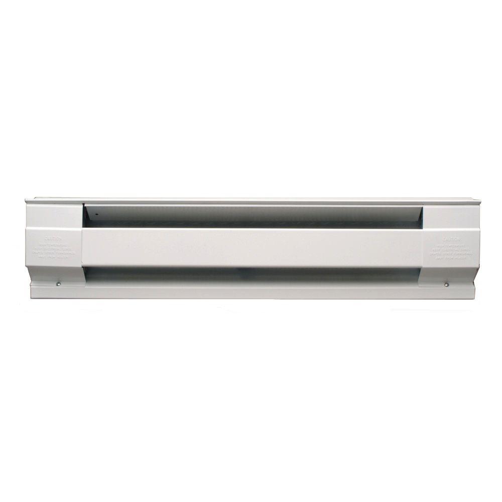 750-Watt 208-Volt Electric Baseboard Heater in White