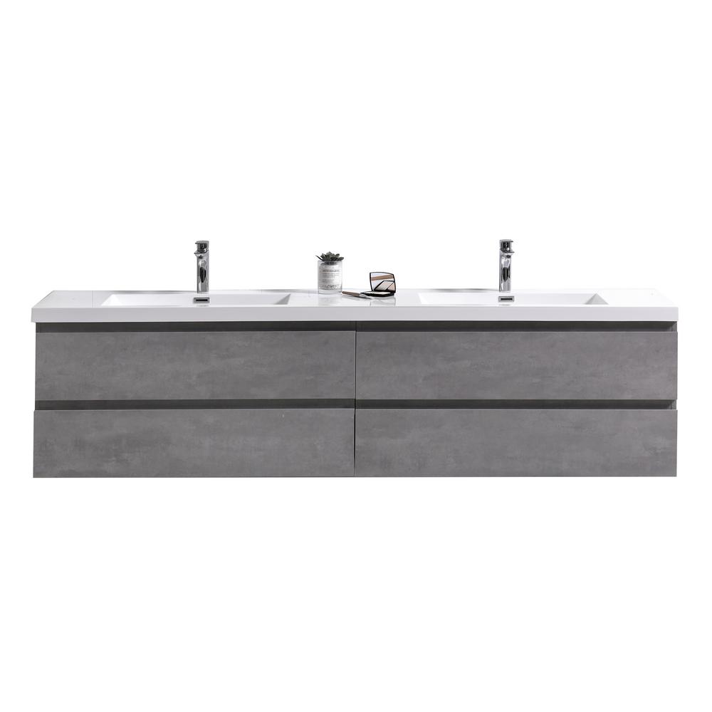 Moreno Bath Bohemia 72 In W Vanity Cement Gray With Reinforced Acrylic Top White Basin Mob72d Cg The Home Depot - 83 Bathroom Vanity Top Moreno Bath Bohemia 72 In W Vanity Cement Gray With Reinforced Acrylic Top White Basin Mob72d Cg The Home Depot - 83 Bathroom Vanity Top