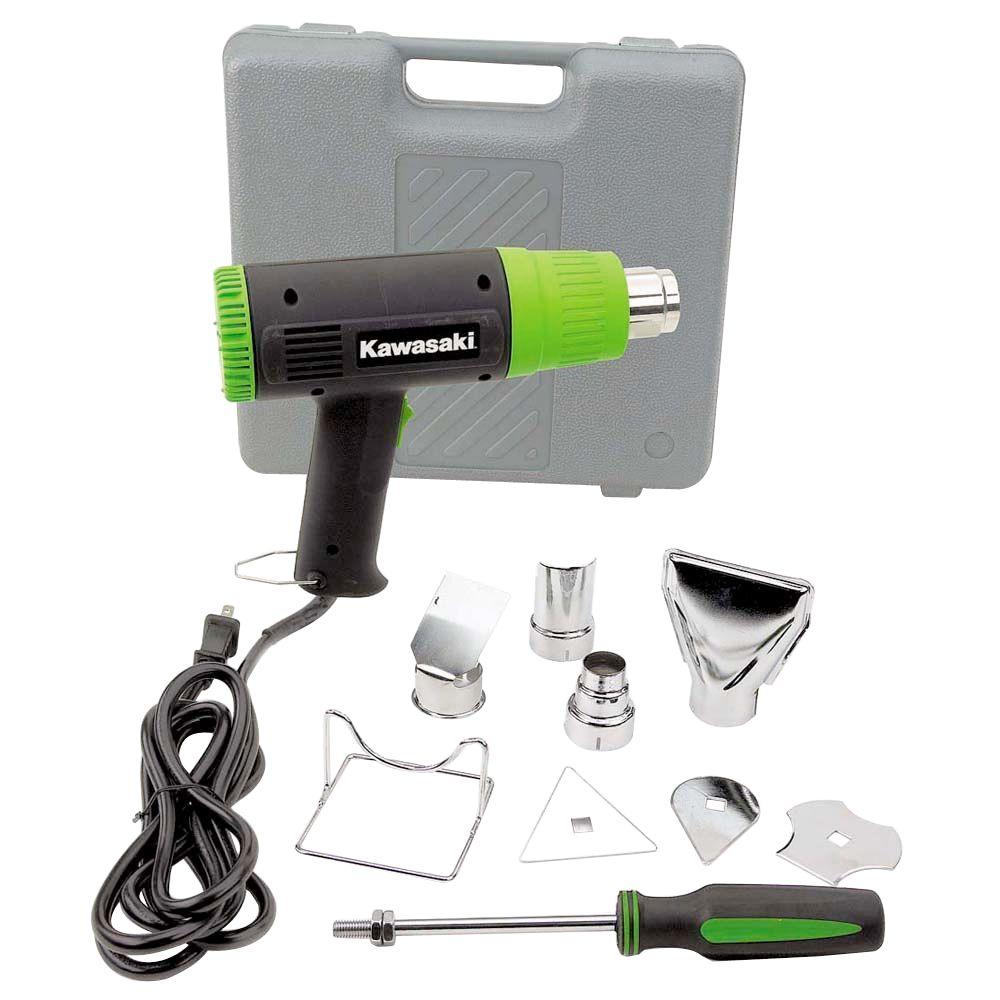 Kawasaki 10Piece 12.5Amp Heat Gun Kit840015 The Home Depot