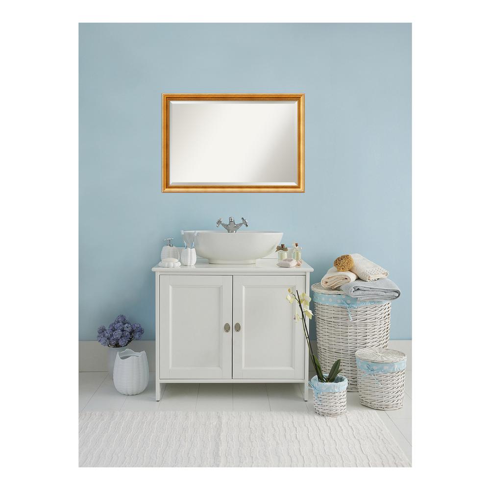 Gold Bathroom Mirrors Bath The Home Depot Townhouse Gold