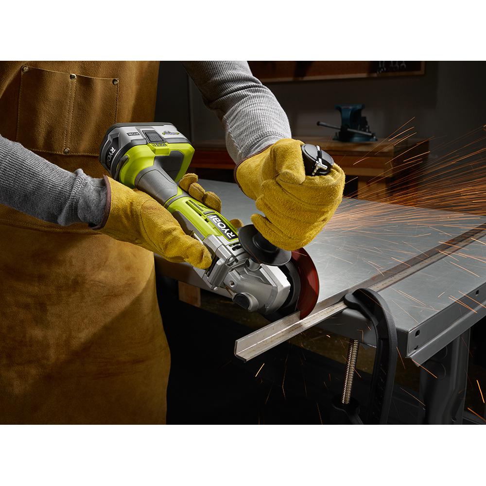 Ryobi 18 Volt One Cordless 4 12 In Brushless Cut Off Toolangle Grinder 33287175475 Ebay 3430