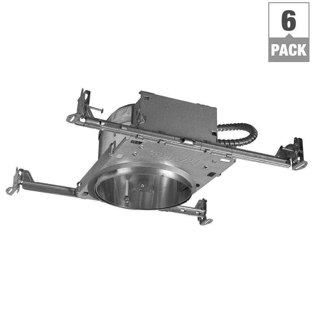 Commercial Electric 6 in. White Recessed Lighting Housings and Trims (6Pack)CER105 The Home