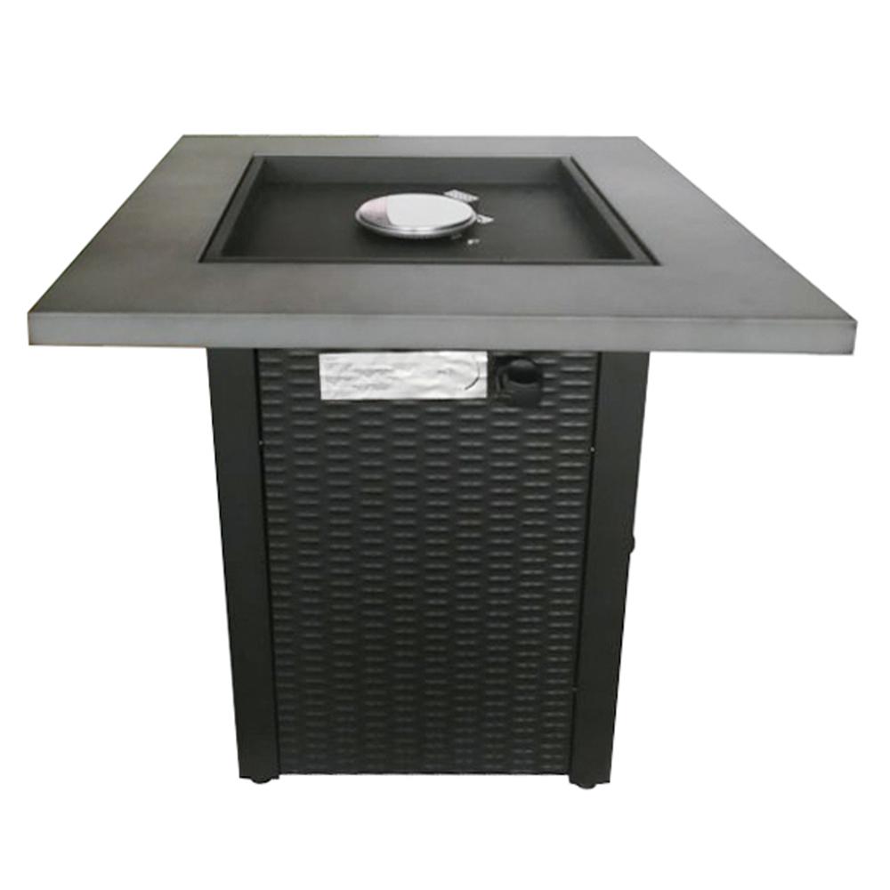 Hampton Bay 28 In Square Gas Firepit With Concrete Top Gfhd28