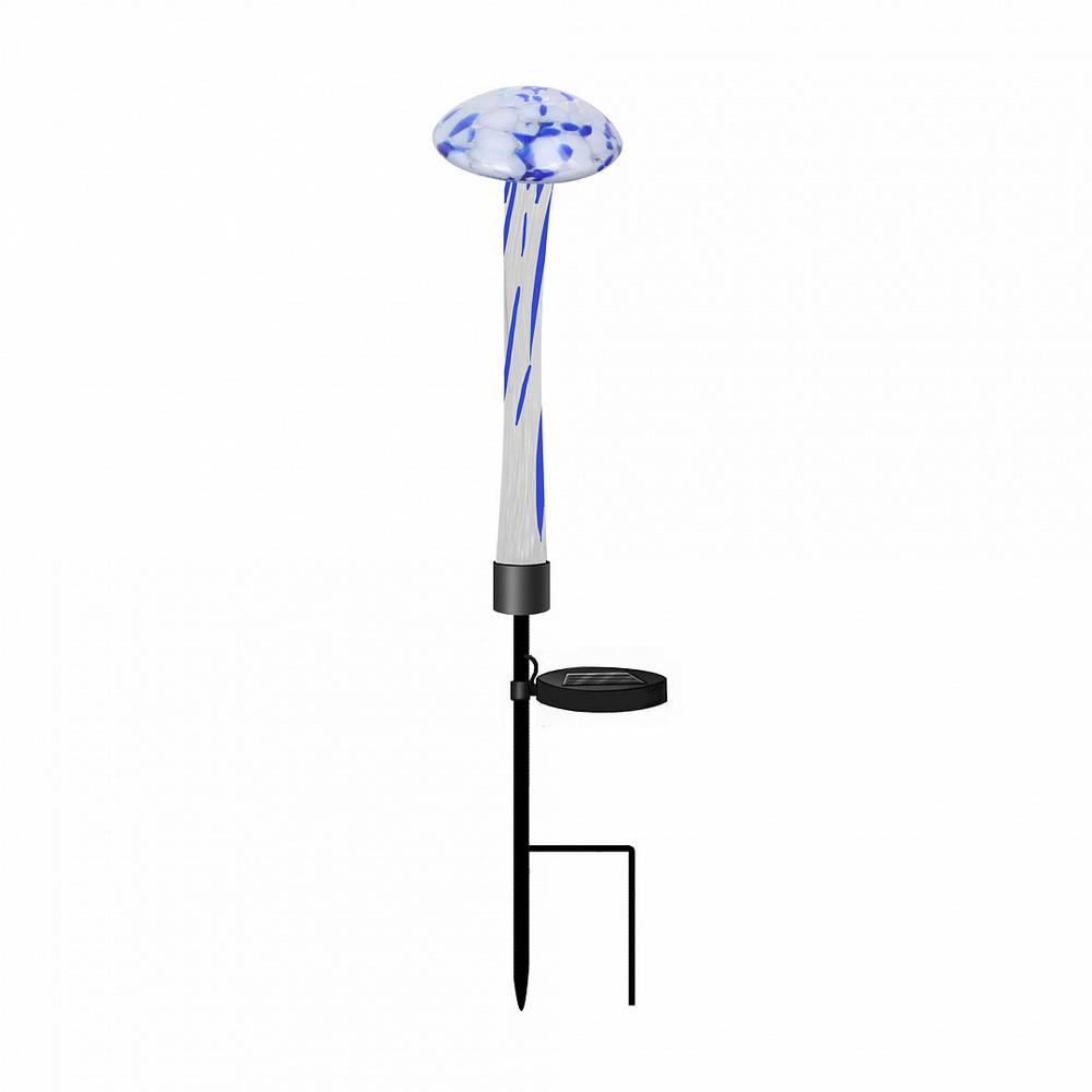 Ladybug Solar Mushroom Stake glass outdoor yard lighting