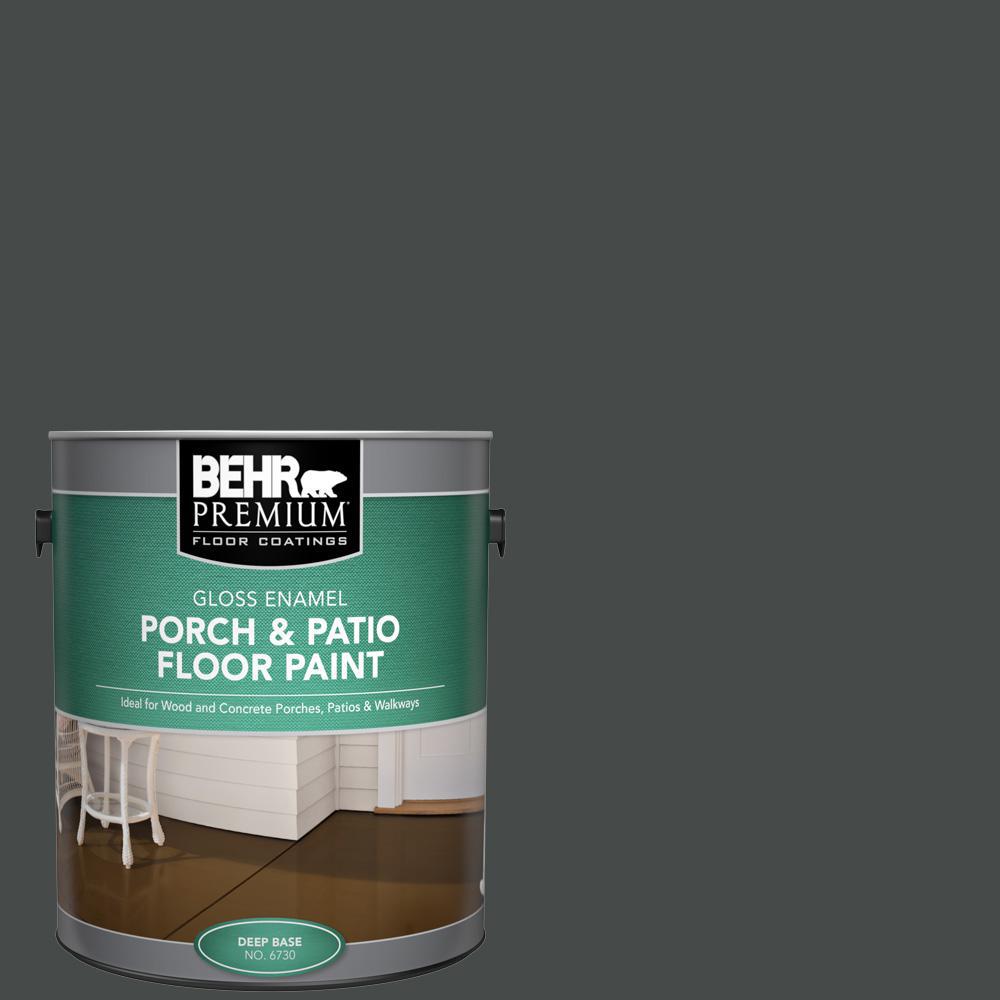 BEHR Premium 1 Gal. #PPU18-18 Mined Coal Gloss Enamel Interior/Exterior ...