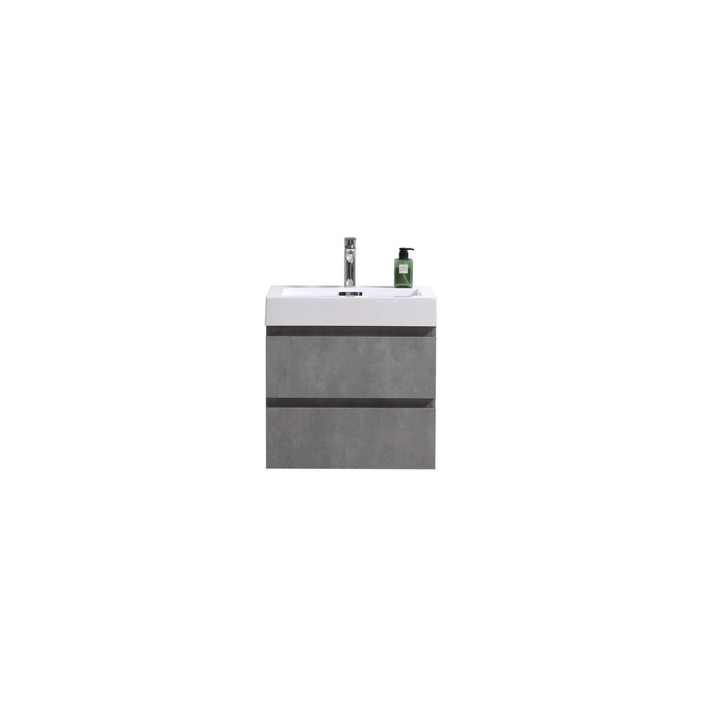 Unbranded Fortune 24 In W Bath Vanity In Cement Gray With Reinforced   Bathroom Vanities With Tops Laf24 Cg 64 600 