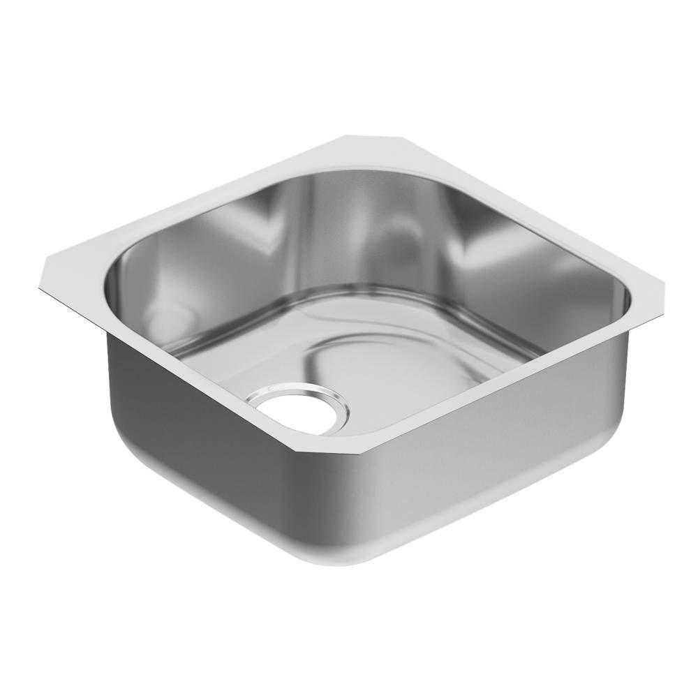 Moen 1800 Series Undermount Stainless Steel 20 In Single Basin Moen 1800 Series Undermount Stainless Steel 20 In Single Basin Kitchen Sink