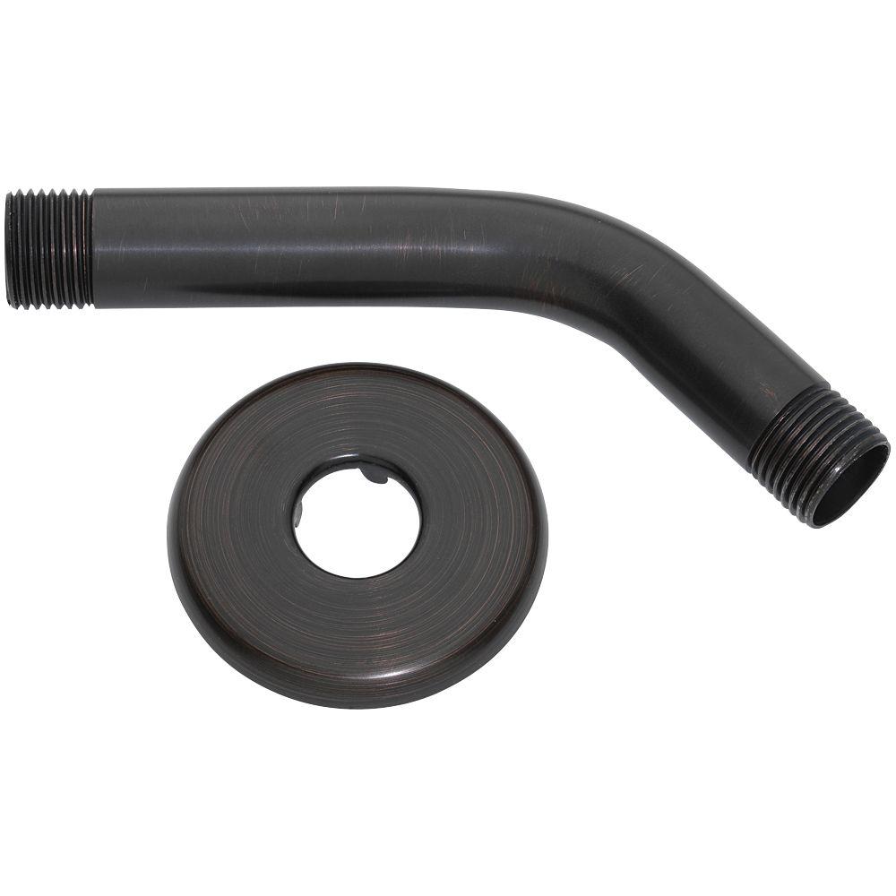 Glacier Bay 6 in. Shower Arm and Flange in Oil Rubbed Bronze3075503
