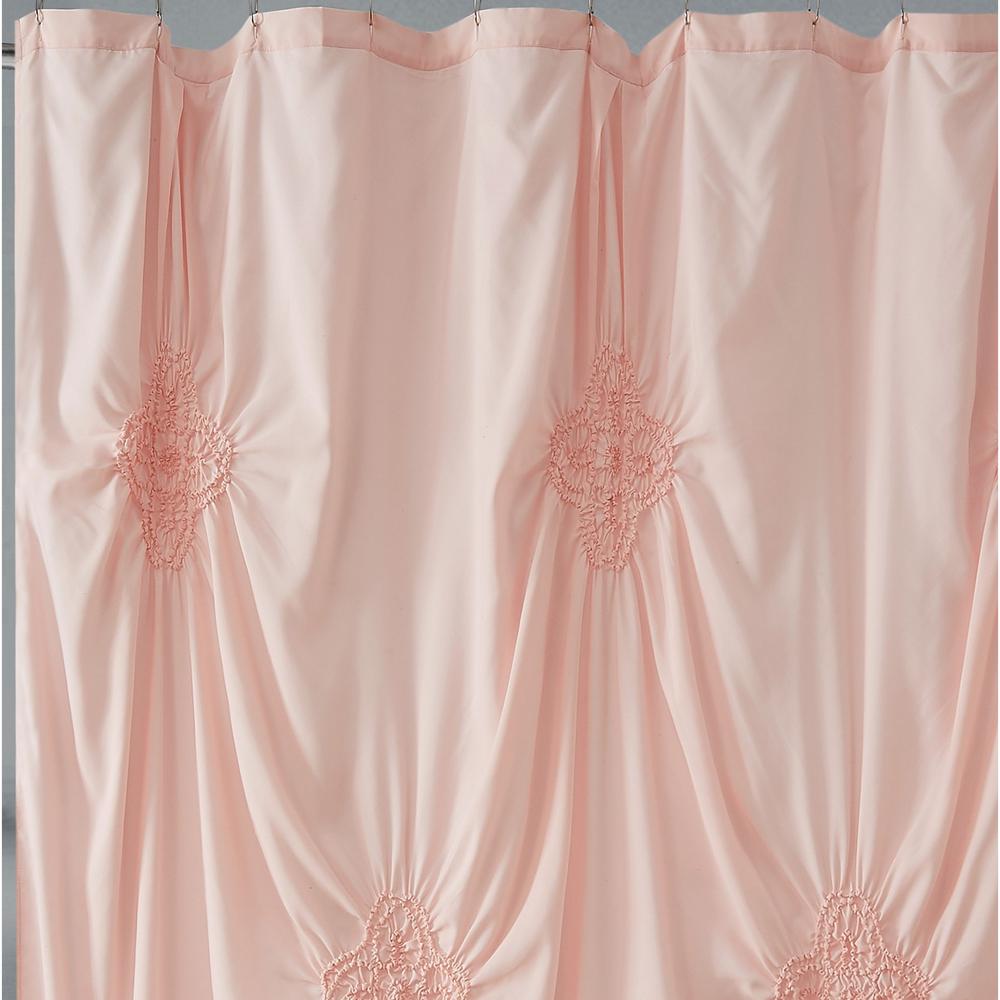 Christian Siriano Georgia Rouched 72 In X 72 In Blush Shower