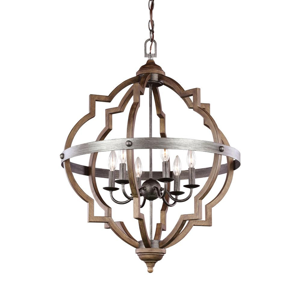 Pendant Lights Lighting The Home Depot Socorro 6 Light Stardust Hall Foyer Pendant