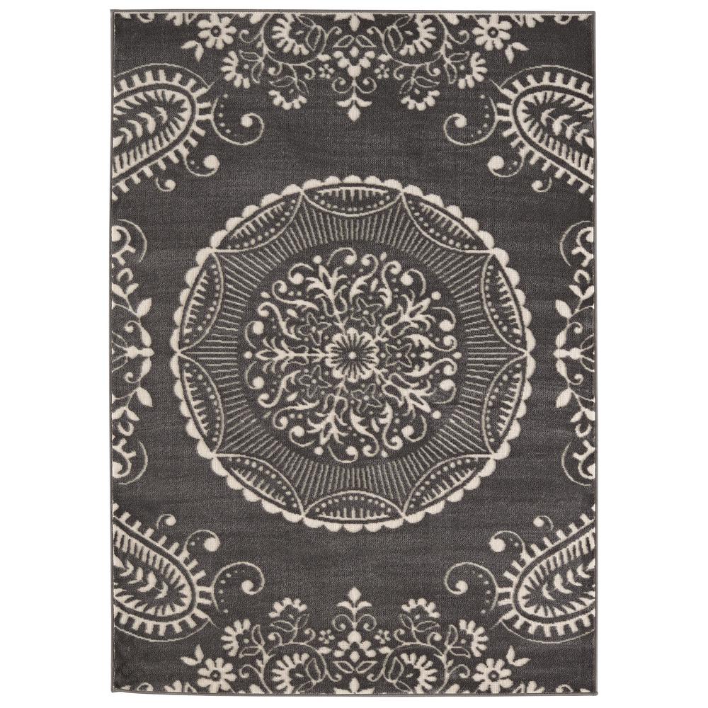 Phoenix Grey 8 Ft X 10 Area Rug 402360302403053 The Home Depot Phoenix Grey 8 Ft X 10 Area Rug