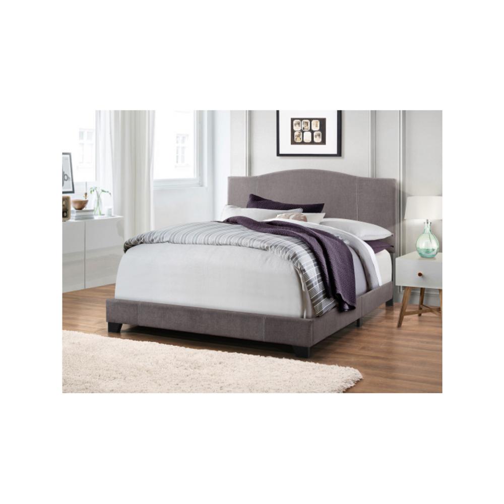 Rest Rite Madeline Blue and Gray Queen Upholstered Bed ...