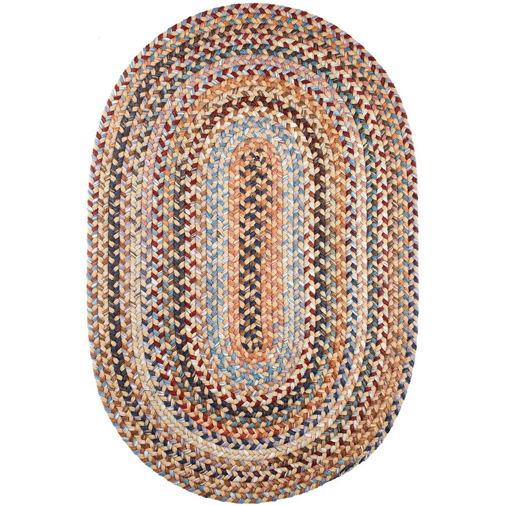 Rhody Rug Area Rugs The Home Depot Annie Wheat Field 5 Ft X 8 Oval Indoor Braided Area Rug
