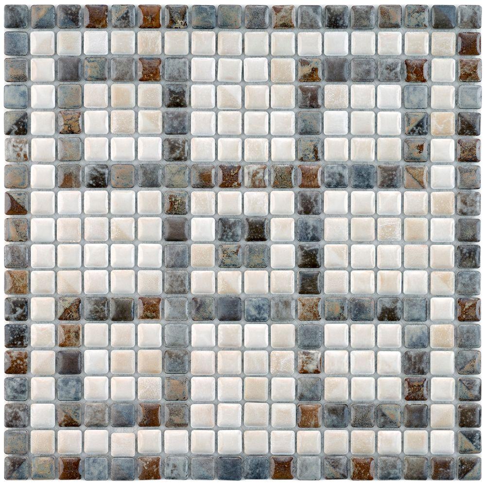 Merola Tile Rustica Mini Greek Key Perla 12 1 8 In X Merola Tile Rustica Mini Greek Key Perla 12 1 8 In X