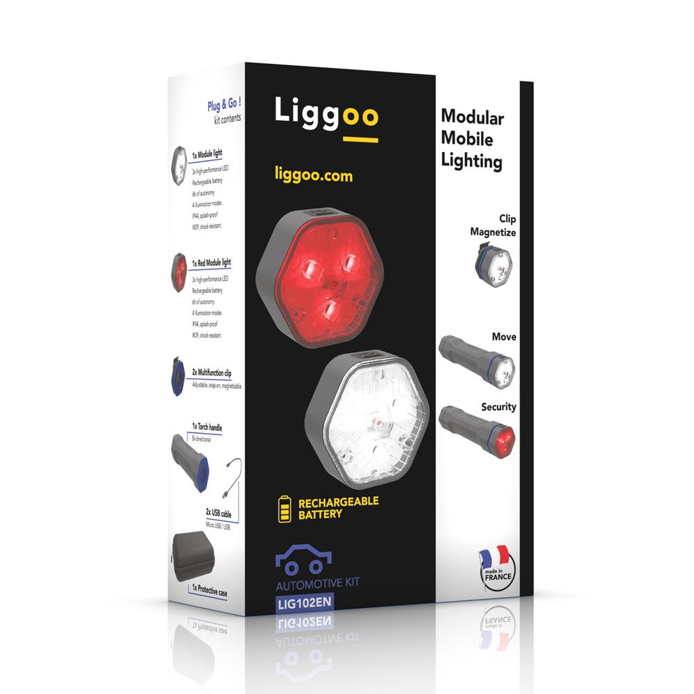 Liggoo Automotive Multi-Purpose Freehand Rechargeable Lighting Kit by Liggoo
