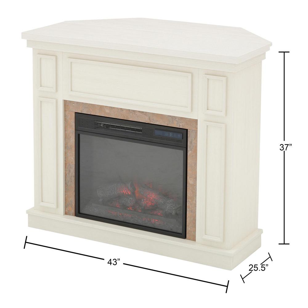 Home Decorators Collection Granville 43 In Convertible Mantel Electric Fireplace Antique White With Faux Stone Surround 102990 The Depot - Corner Electric Fireplace Antique White Home Decorators Collection Granville 43 In Convertible Mantel Electric Fireplace Antique White With Faux Stone Surround 102990 The Depot - Corner Electric Fireplace Antique White