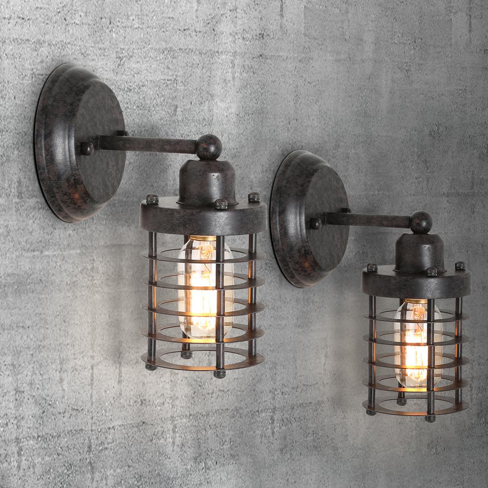 black modern sconce