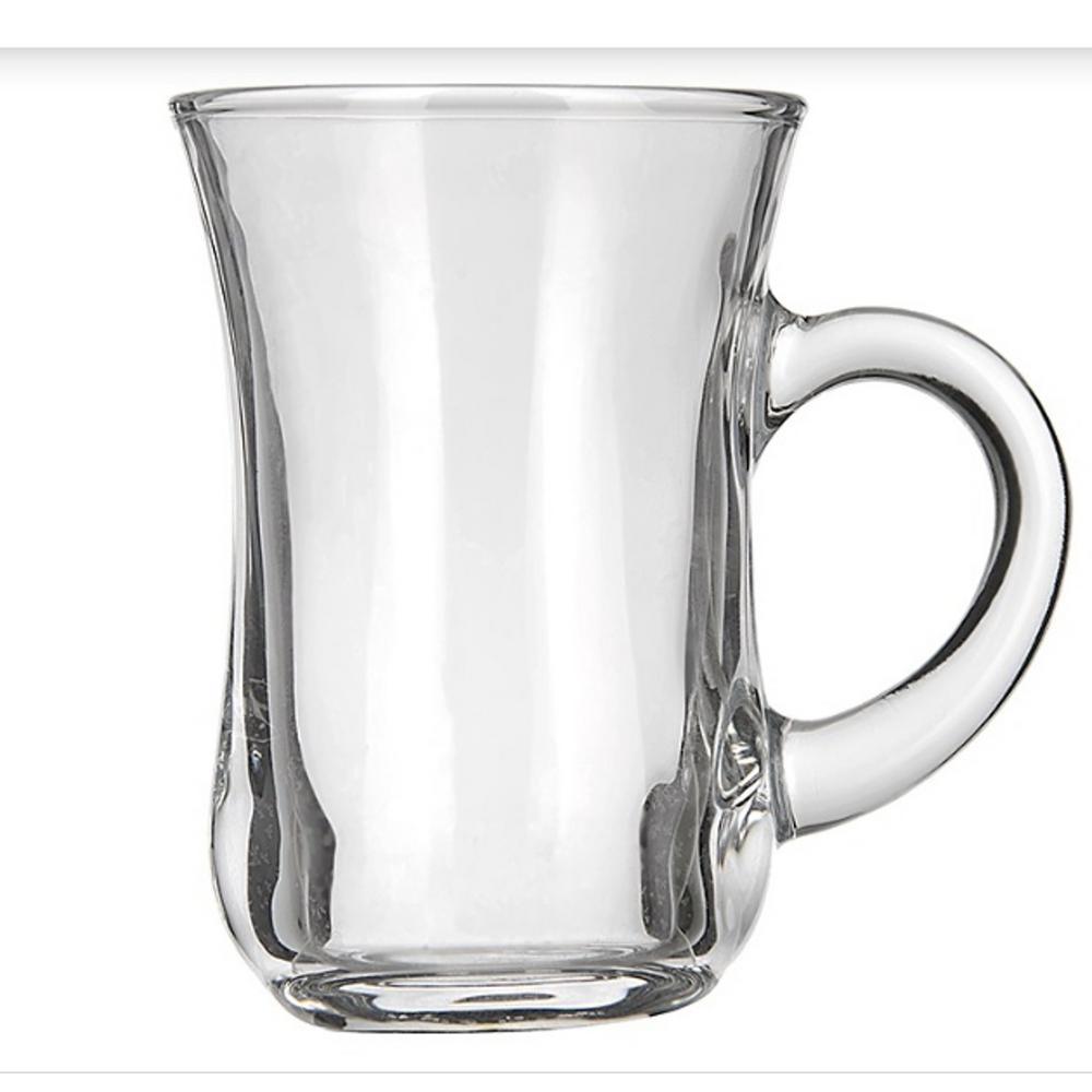 tea Irish Coffee Glass Mugs Footed 10.5 oz.Thick Wall Glass For Coffee Cappuccinos Mulled Ciders,Hot Chocolates Ice cream and More-Set of 12