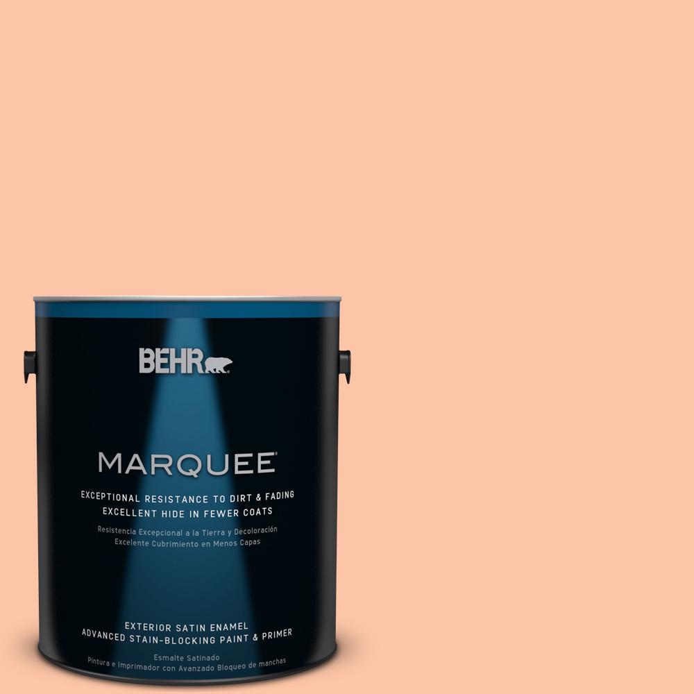 BEHR MARQUEE 1gal. 240A3 Bright Citrus Satin Enamel Exterior Paint