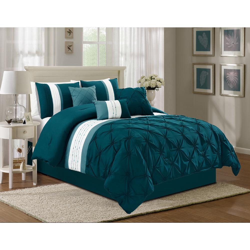 Nouvelle Home Medallion Floral King Comforter Set ...