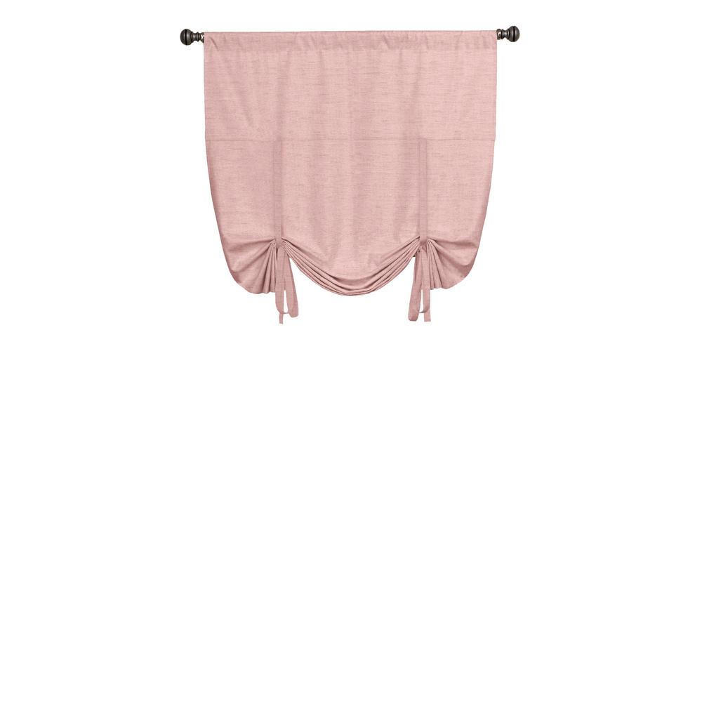 Eclipse Kendall Blackout Tie Up Window Panel In Blush 42 In W X