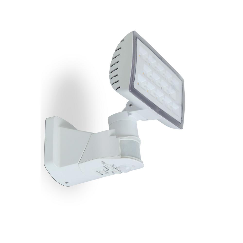 Lutec 180 Degree White Motion Activated Outdoor Integrated Led Flood Lutec 180 Degree White Motion Activated Outdoor Integrated Led Flood Light