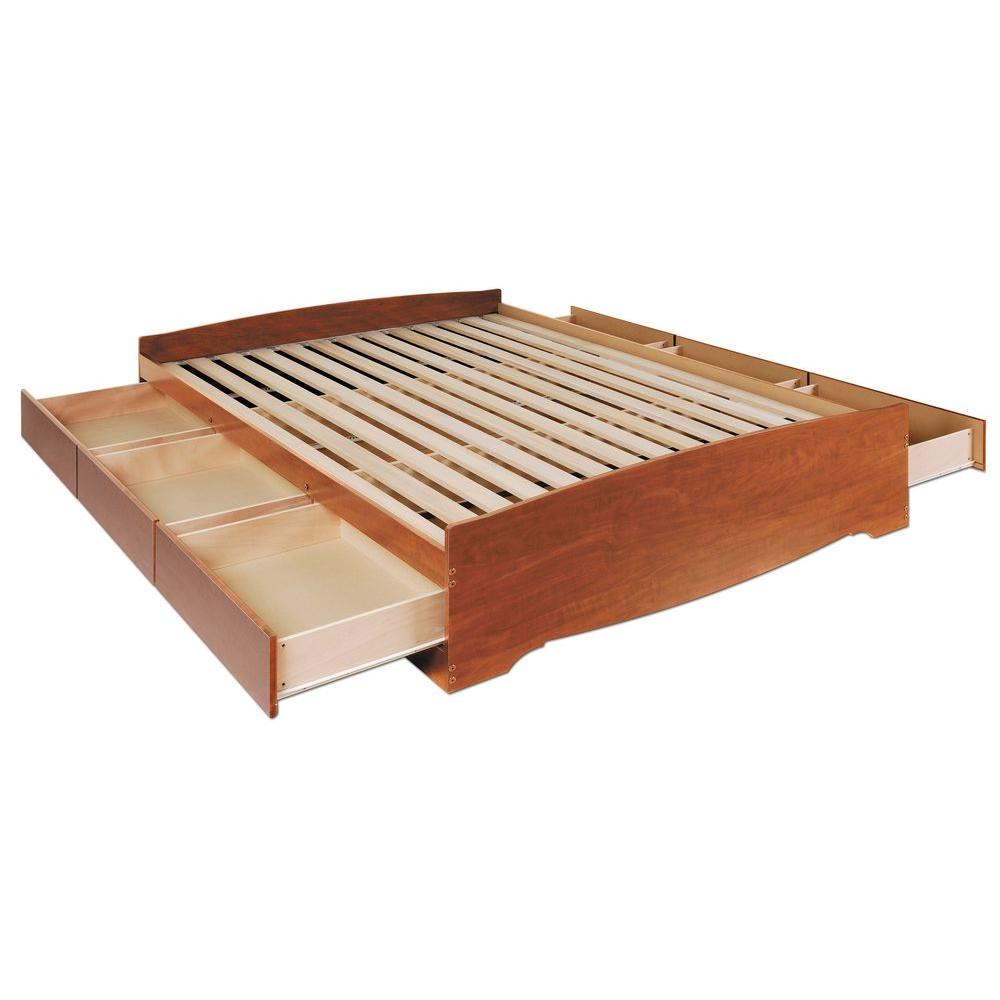 Prepac Monterey Queen Wood Storage Bed Cbq 6200 3k The Home Depot