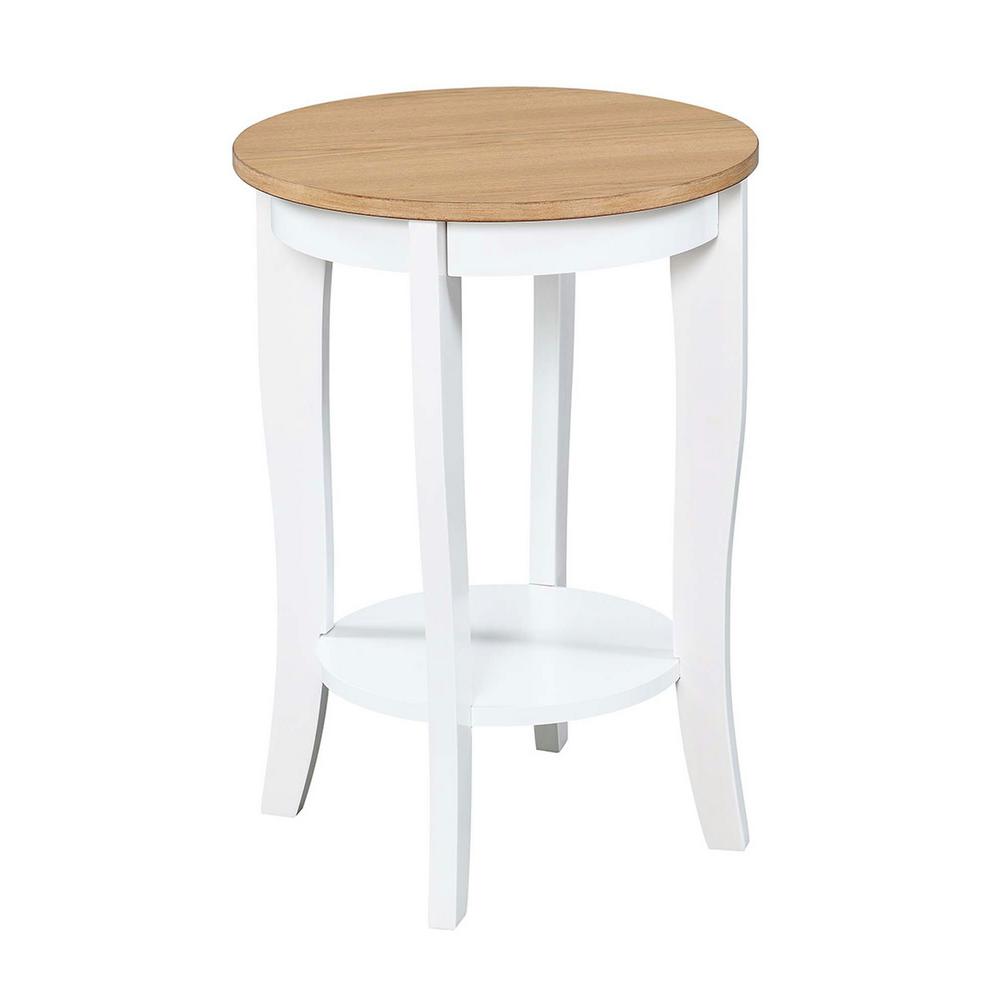 Convenience Concepts American Heritage Round End Table, Multiple Finishes