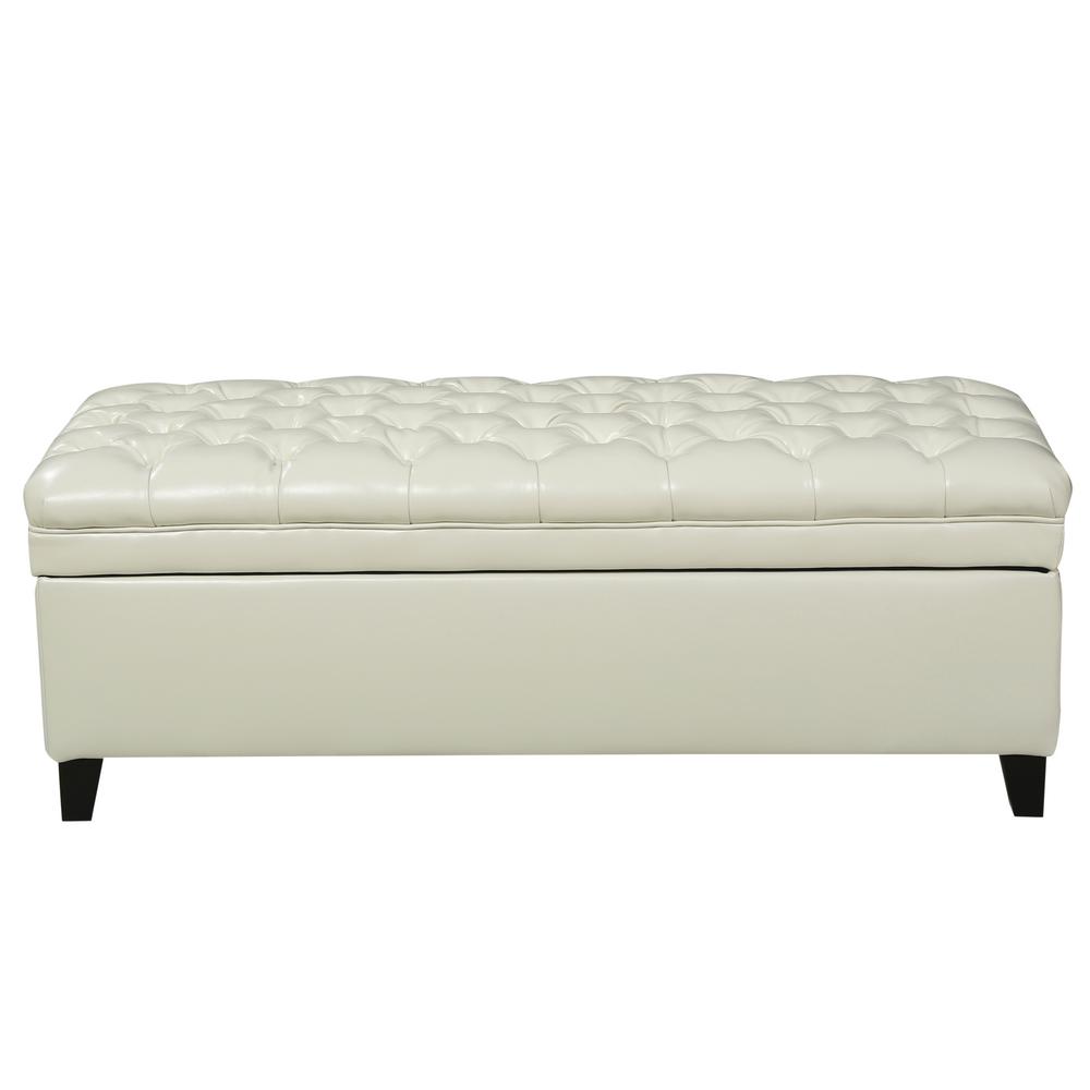 Safavieh Angelina Cordavan Storage Bench Hud4201e The Home Depot