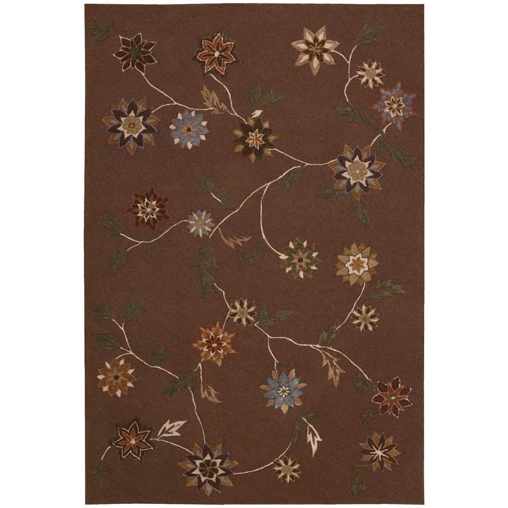 Nourison Contour Brown 7 Ft X 9 Area Rug 046284 Contour Brown 7 Ft X 9 Area Rug