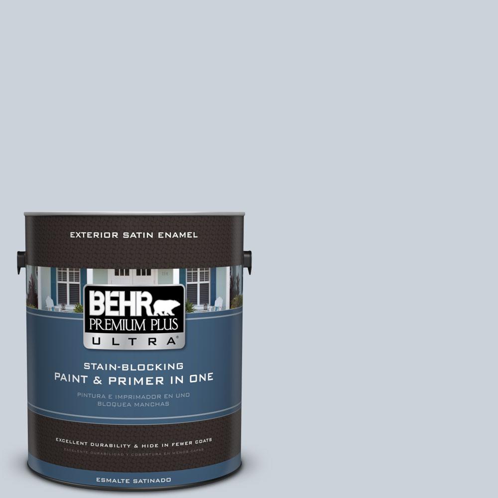 BEHR Premium Plus Ultra 1 Gal N480 1 Light Drizzle Satin Enamel   Light Drizzle Behr Premium Plus Ultra Paint Colors 985001 64 1000 