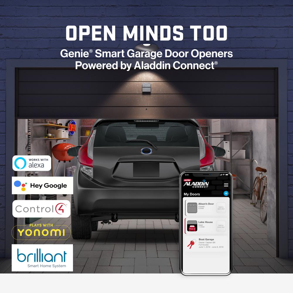 genie garage door opener google home