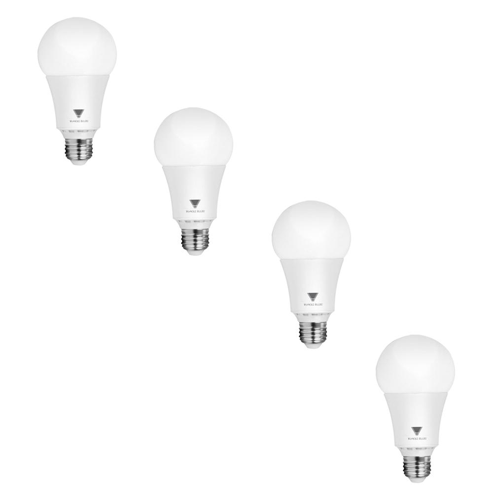 4 Ceiling Fan Rated Led Bulbs Light The Home Depot 100 Watt Equivalent A21 Dimmable 1 600 Lumens Led Light Bulb Soft White 4