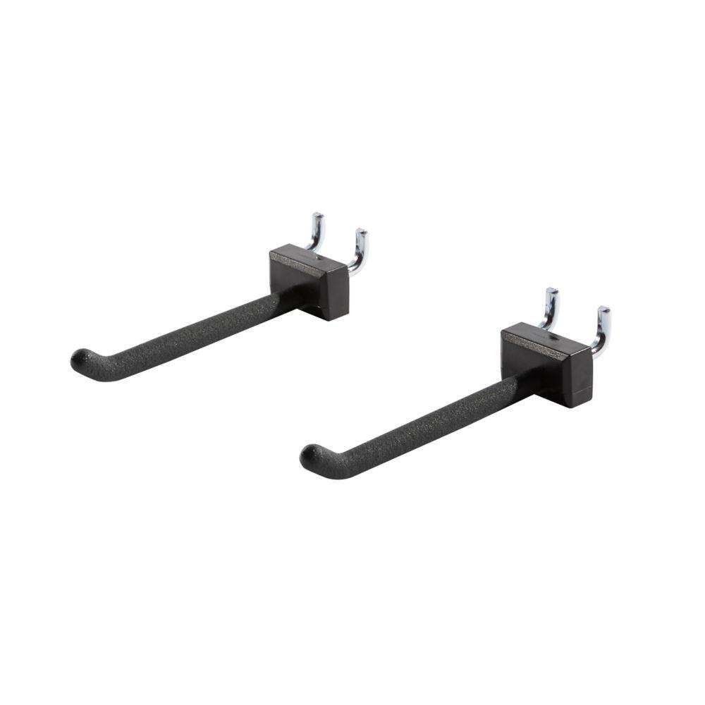 Rubbermaid Fasttrack Garage Wall Large Hook 2 Pack 1960414 The Rubbermaid Fasttrack Garage Wall Large Hook 2 Pack