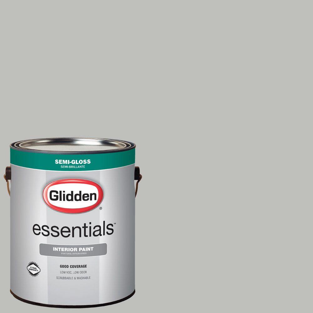 Glidden Essentials 1 gal. HDGCN62 Pebble Grey SemiGloss Interior