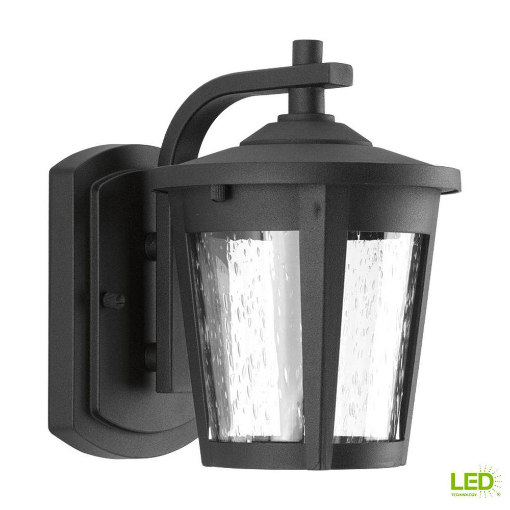 Progress Lighting East Haven Collection 1 Light 7 9 In Outdoor Progress Lighting East Haven Collection 1 Light 7 9 In Outdoor Black Led Wall Lantern
