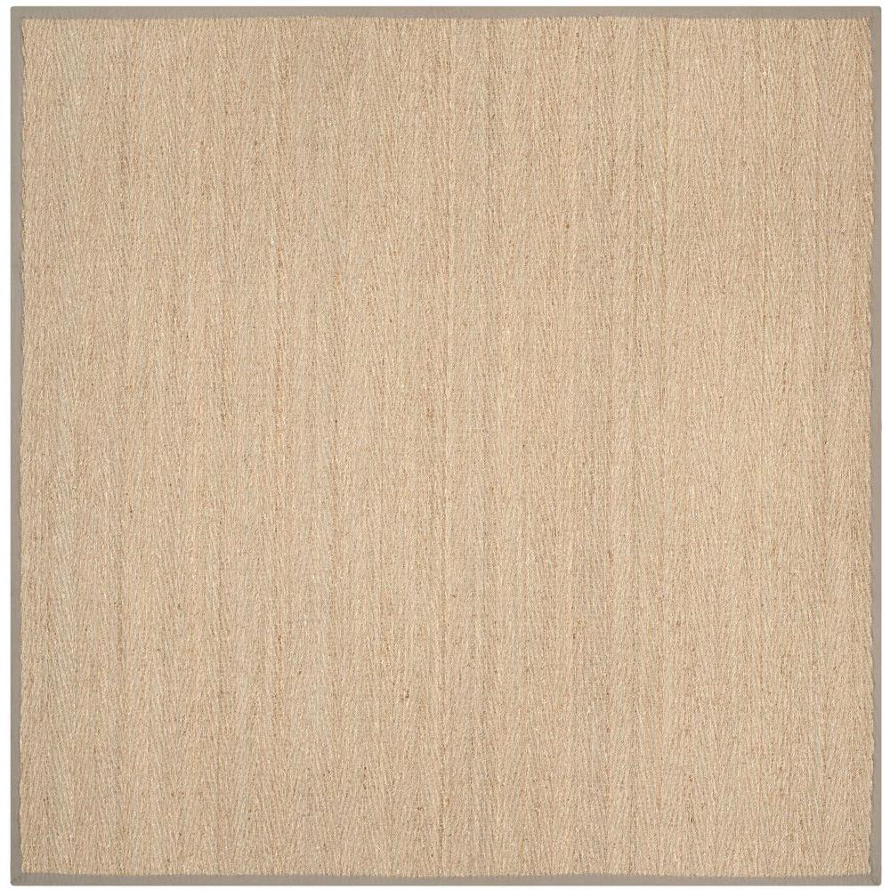Safavieh Natural Fiber Beige/Grey 8 ft. x 8 ft. Square Area RugNF115P