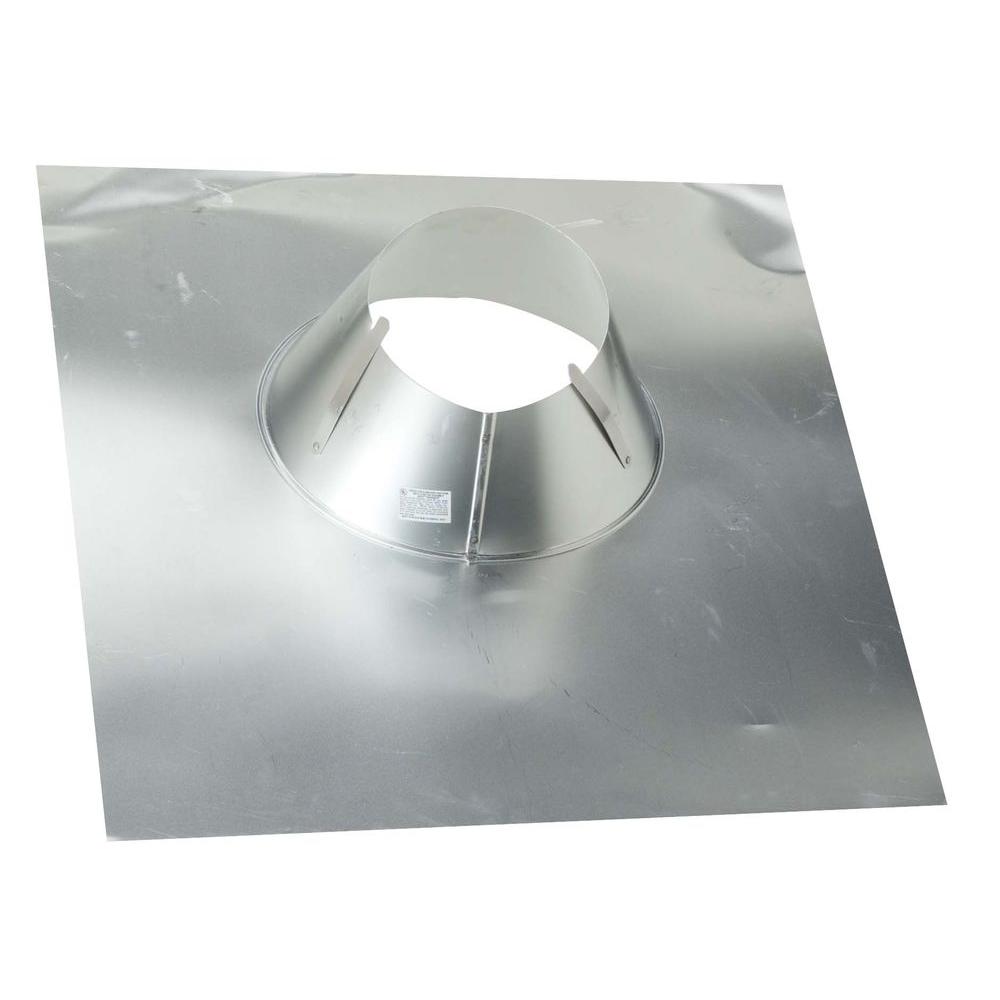 Construction Metals 4 in. Aluminum Code No Caulk Vent Pipe Flashing