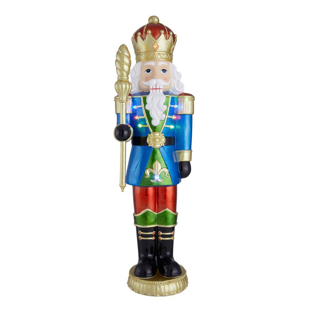 38 in. Christmas Nutcracker with LED lights