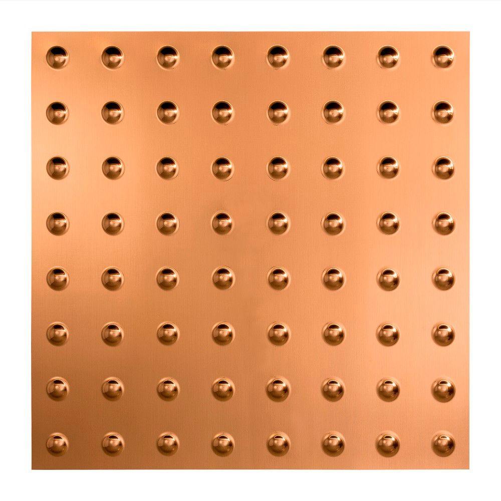 Fasade Traditional 2 2 ft. x 2 ft. Polished Copper Layin Ceiling TileL5225 The Home Depot Fasade Traditional 2 2 ft. x 2 ft. Polished Copper Layin Ceiling TileL5225 The Home Depot