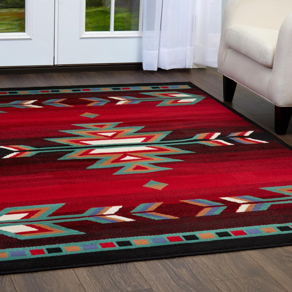 Home Dynamix Premium Black Red 5 Ft X 7 Indoor Area Rug 2 Home Dynamix Premium Black Red 5 Ft X