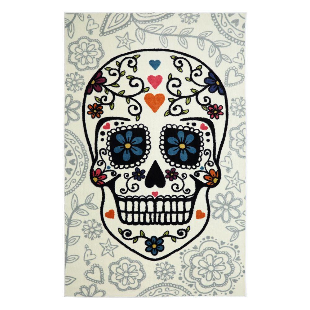 Mohawk Home Sugar Skull Multi 5 Ft X 8 Indoor Area Rug 477653 Mohawk Home Sugar Skull Multi 5 Ft X 8 Indoor Area Rug