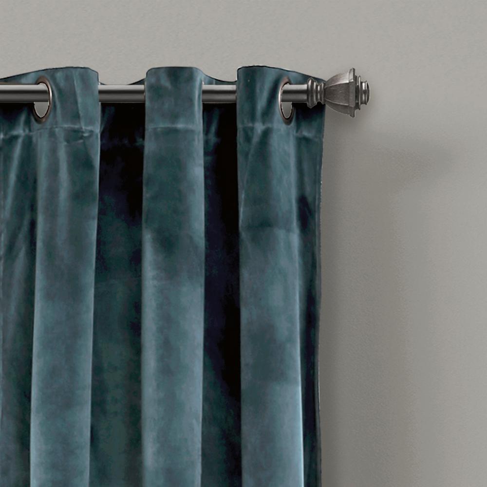 Lush Decor Prima Velvet Solid Window Panels Slateblue 84 X 38 2