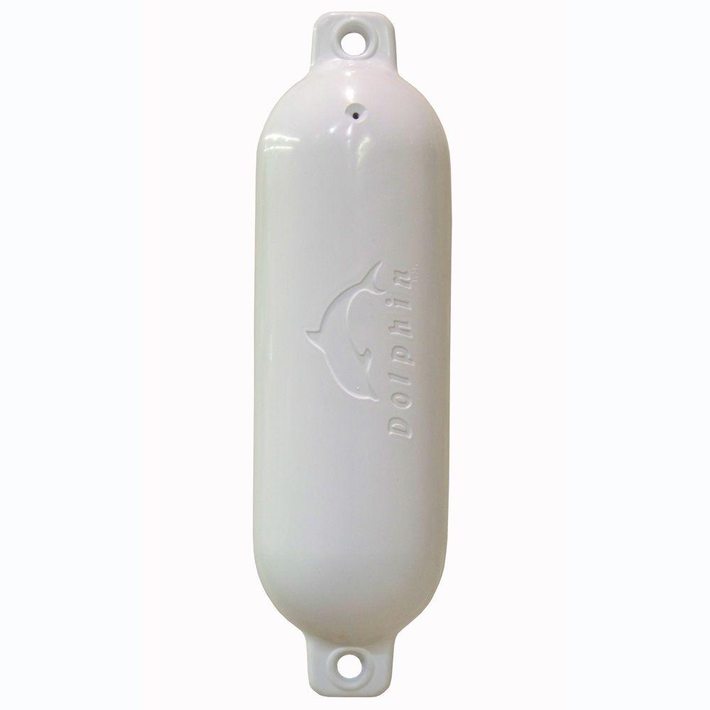 Dock Edge 5.5 in. x 20 in. White Twin Eye Boat Fender-DE50201F - The ...