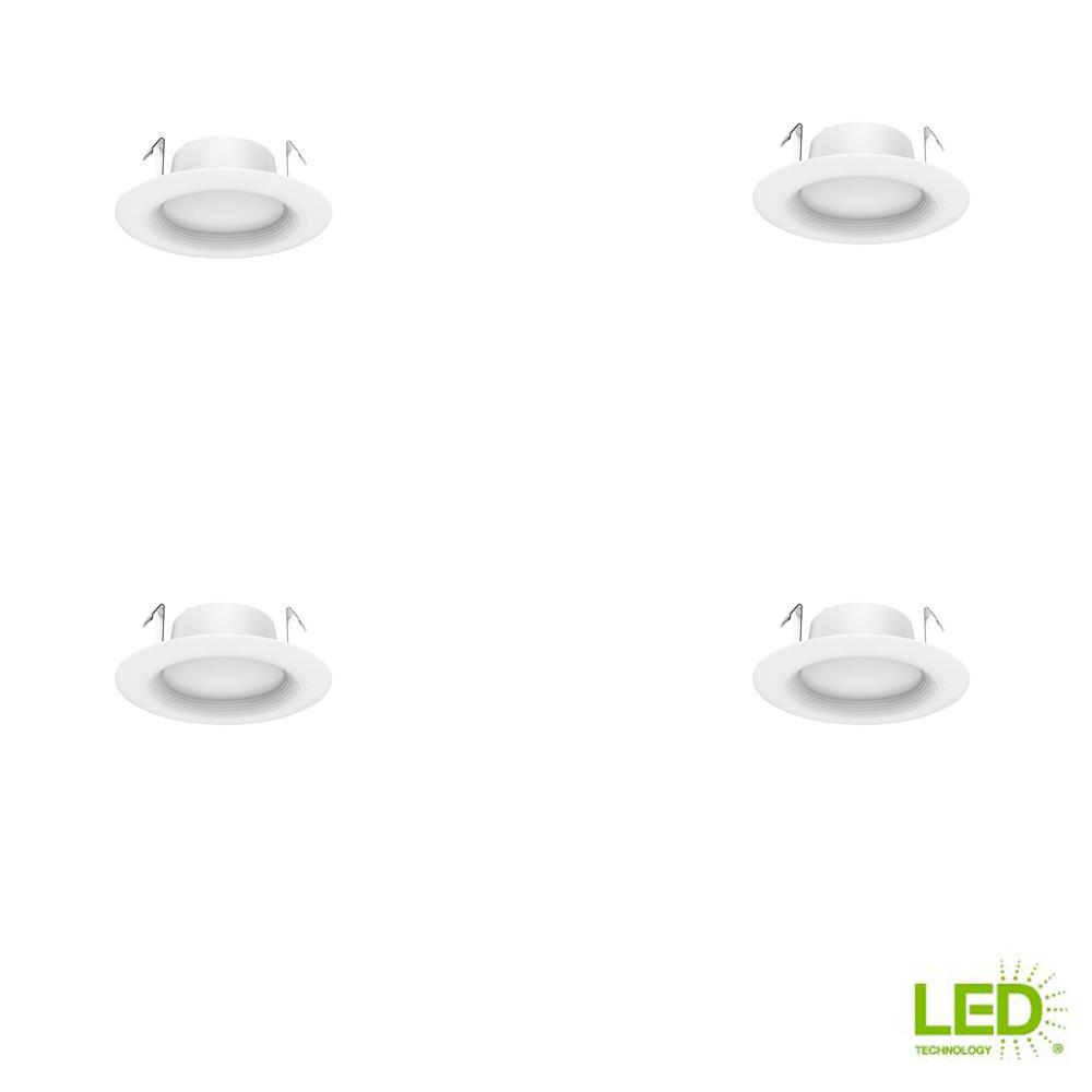 Ecosmart 4 In White Integrated Led Recessed Trim Soft Ecosmart 4 In White Integrated Led Recessed Trim Soft Pack